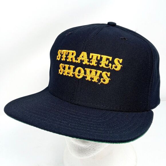 Vintage JAMES E STRATES SHOWS Made in USA Snapback Hat Cap Fair Carnival